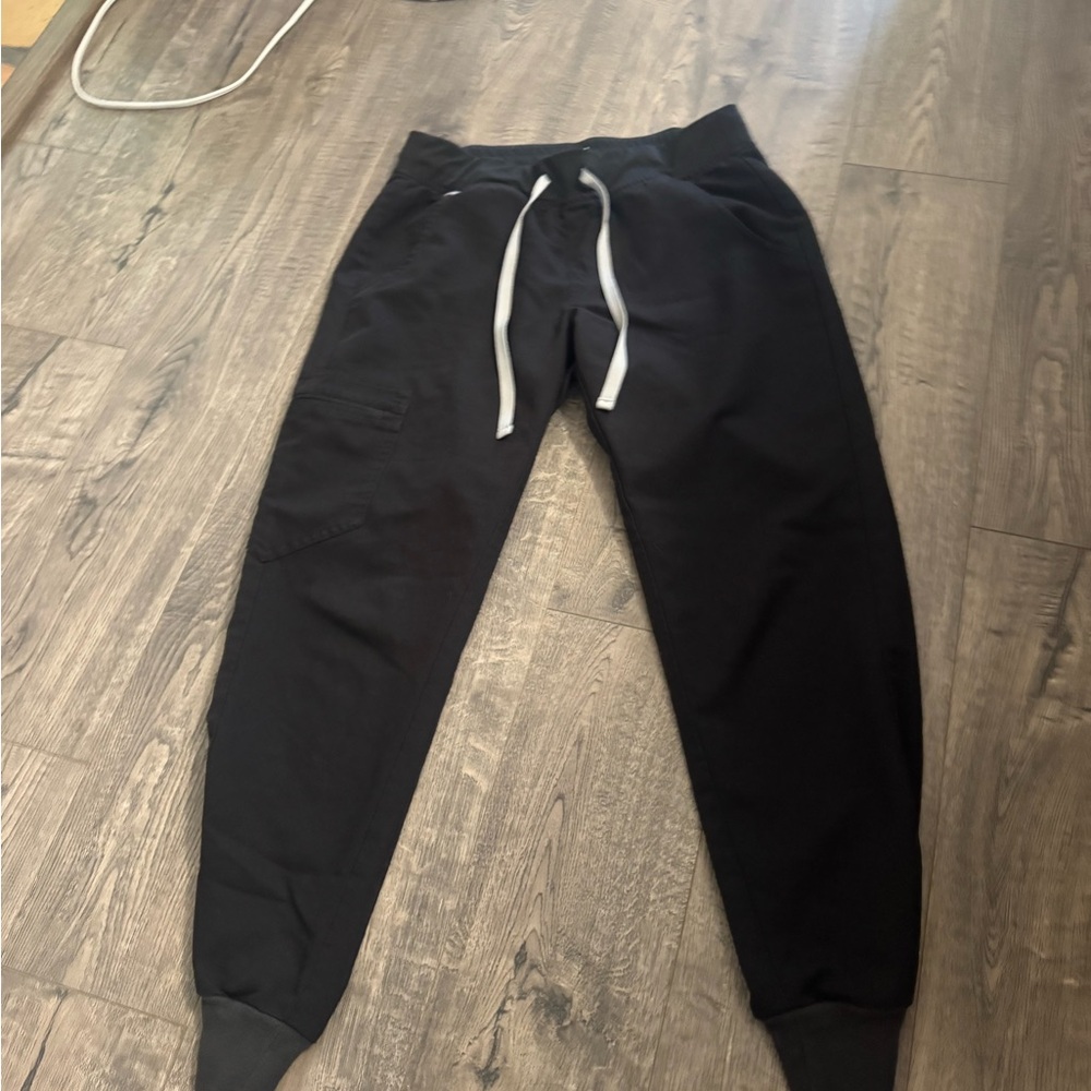 Figs Black Technical Jogger Pants